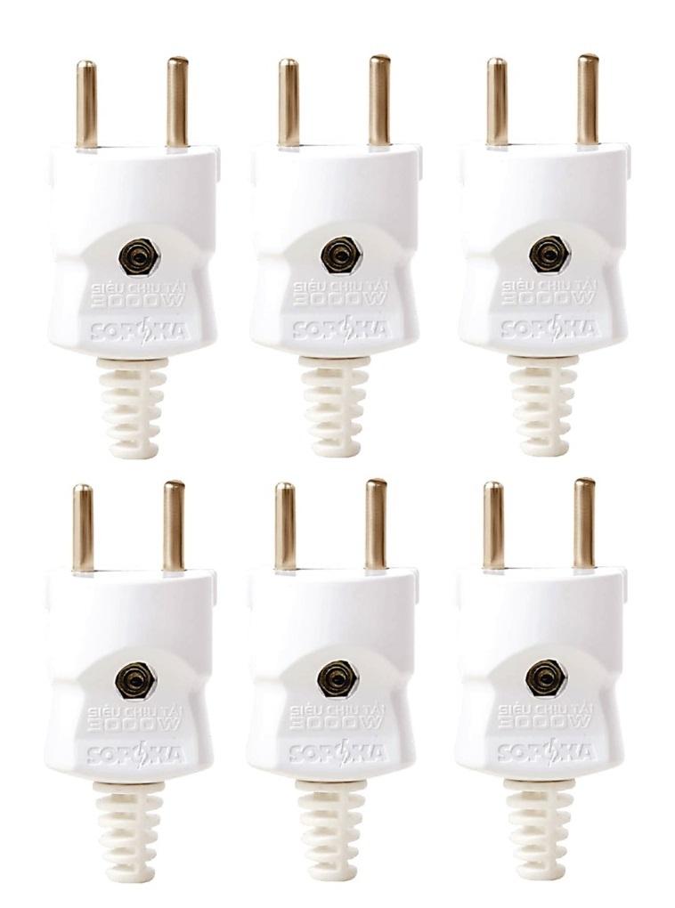 6 Phích Cắm Điện Siêu Tải 3000W