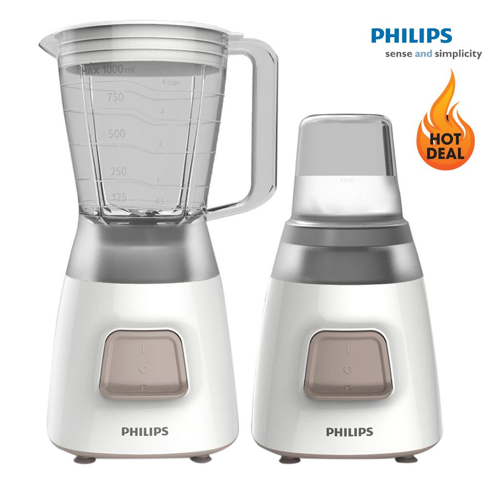 Máy xay sinh tố Philips HR2056 (Trắng) - Hàng nhập khẩu
