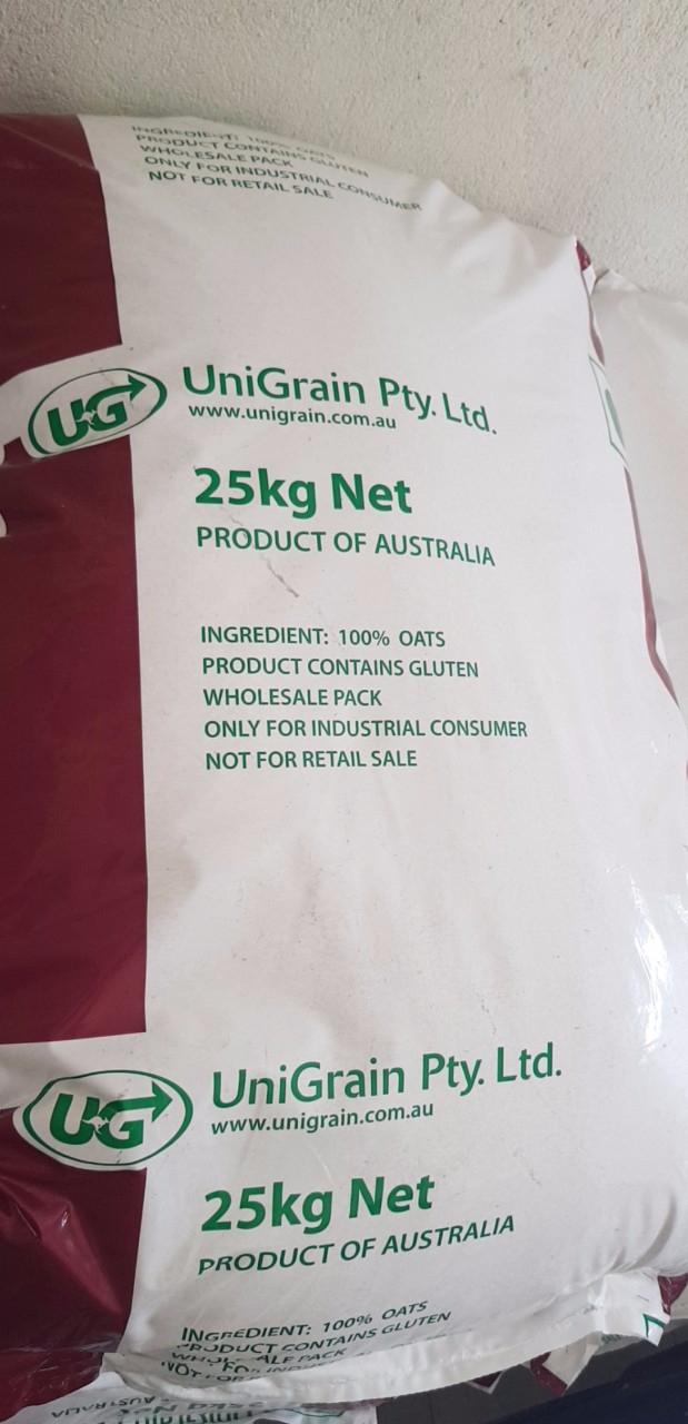 Yến mạch úc unigran 25kg loại cán vỡ