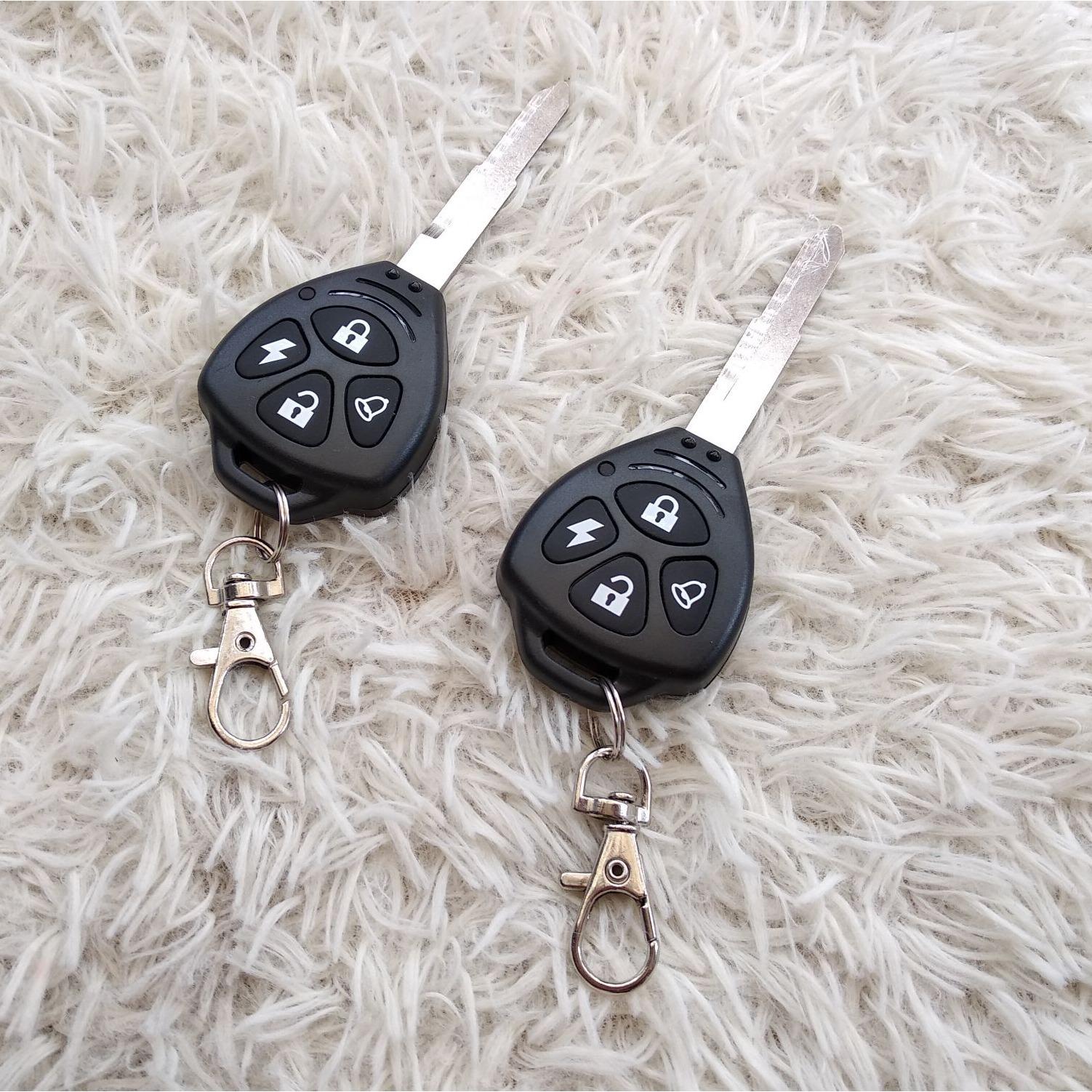 Khóa chống trộm xe máy 4 nút - remote liền chìa ( phôi chìa honda )