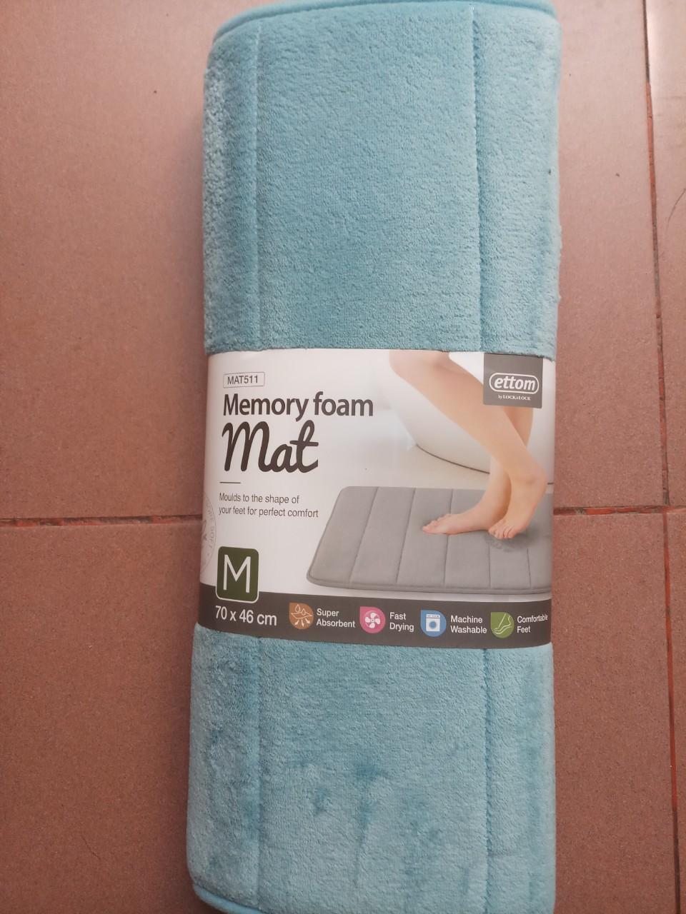Thảm chùi chân size M Lock&Lock Memory Foam kiểu Basic - kích thước (70 x 46 cm) mã MAT511
