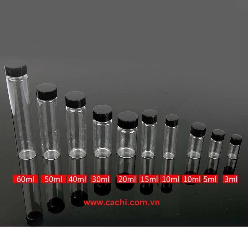 Chai thủy tinh 3ml - Bộ 5 cái