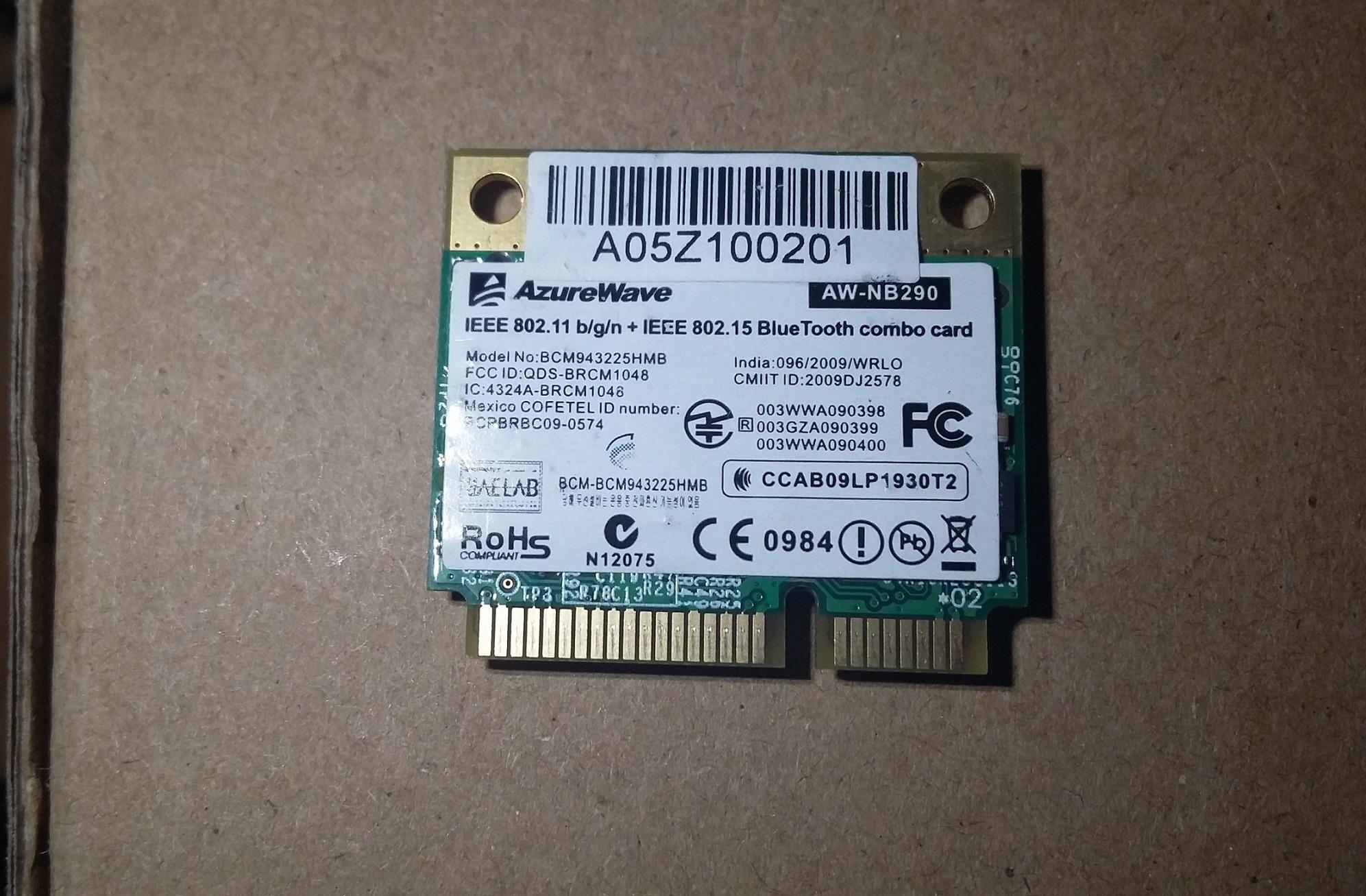 Card WiFi Laptop Broadcom BCM943225HMB