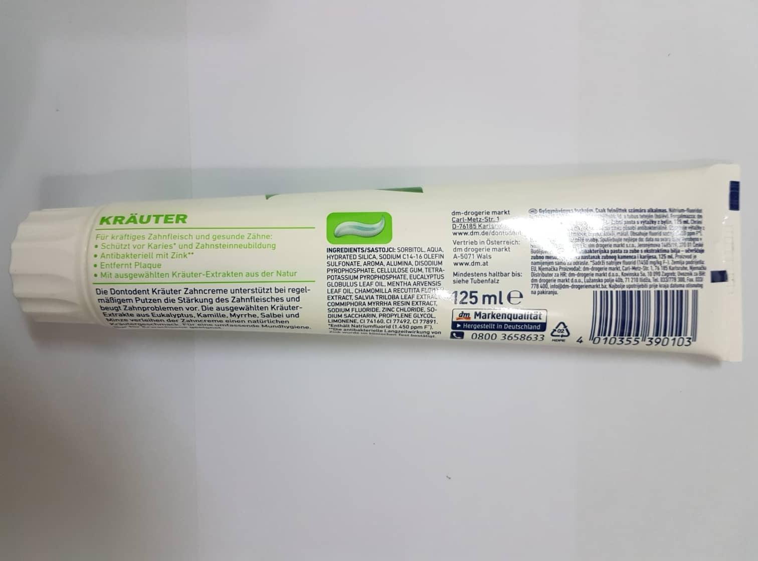 Kem đánh răng Dontodent, xách tay Đức