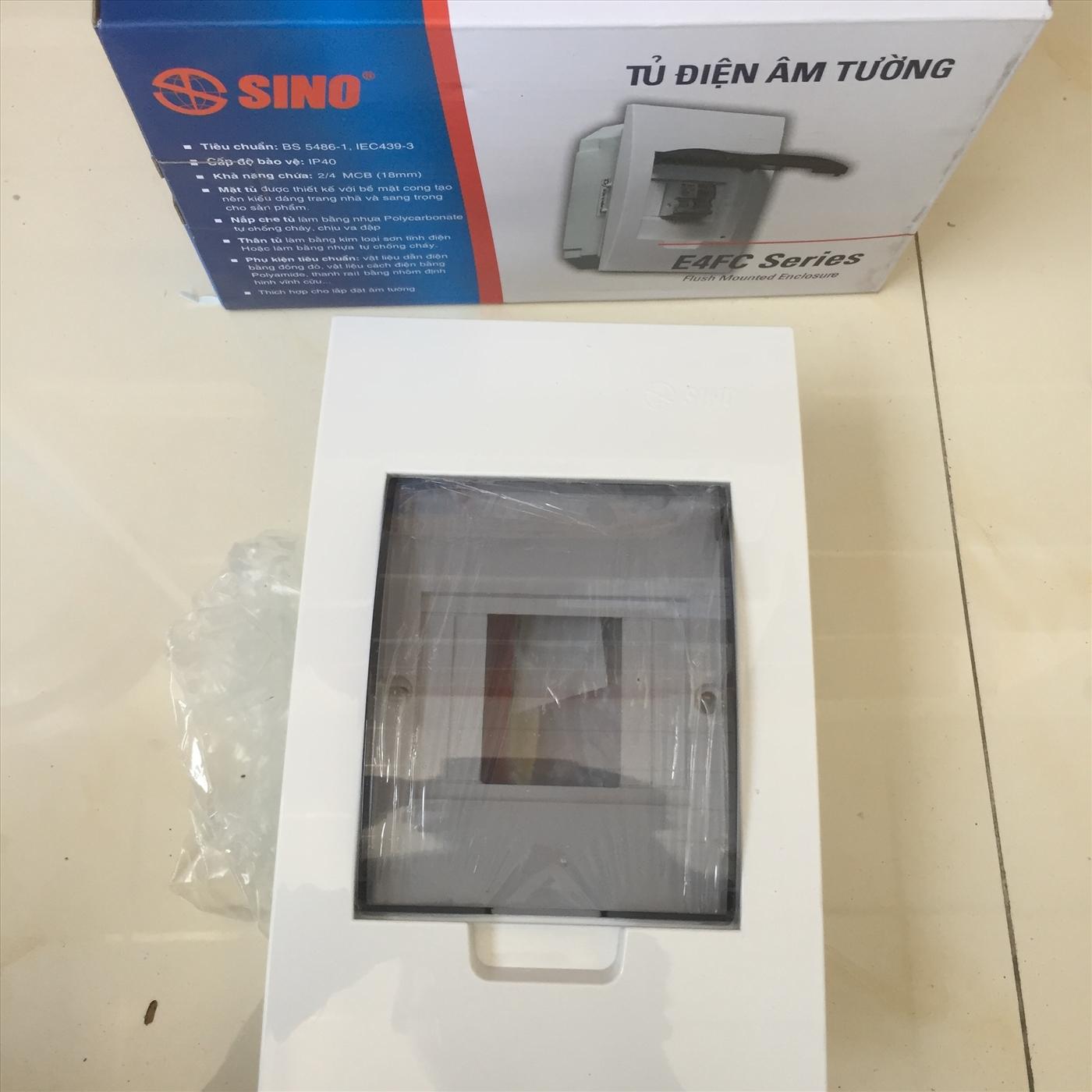 Tủ điện âm tường nhựa 2-4 đường Sino - Điện Việt