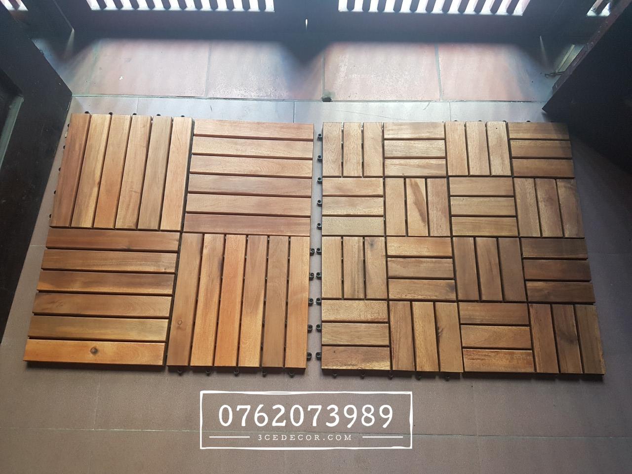 Sàn gỗ tự nhiên vỉ nhựa