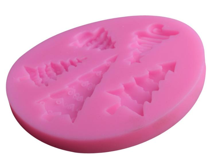 Khuôn silicon 3D cây thông