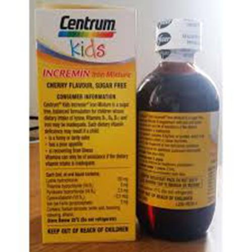 Siro cho trẻ biếng ăn Centrum Kids Incremin chai 200ml Úc