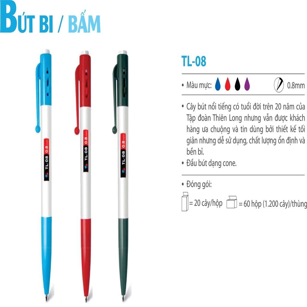 [HCM]Hộp 20 cây bút bi TL-08
