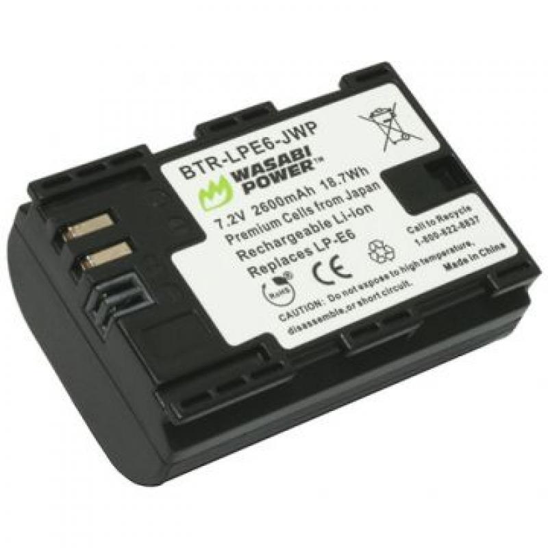Bộ 01 pin + 01 sạc Wasabi for Canon LP-E6
