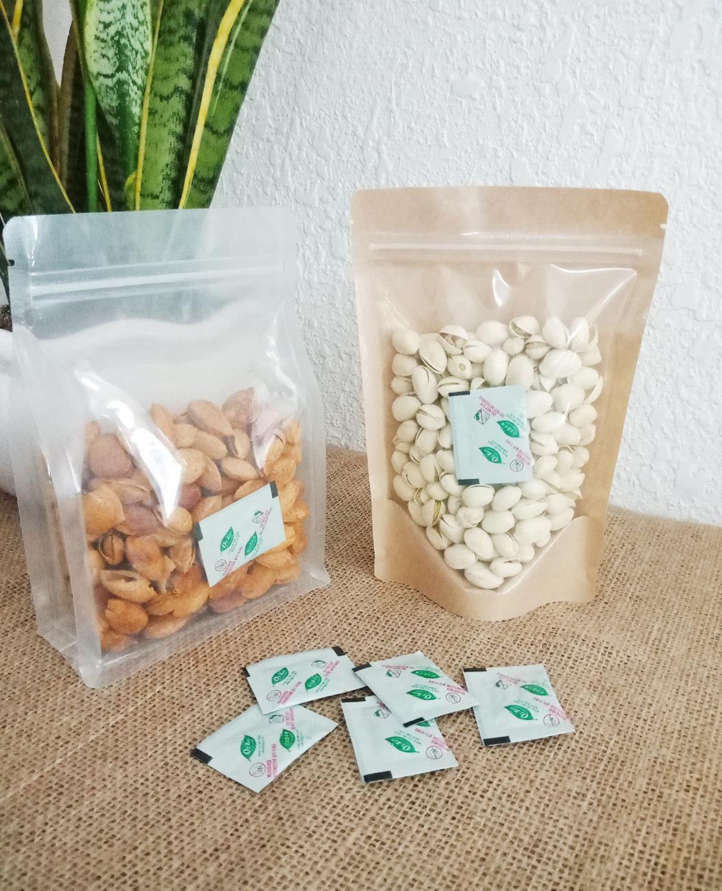 Túi hút oxy 60CC Hàn Quốc dành cho đóng gói thực phẩm (bộ 300 túi)