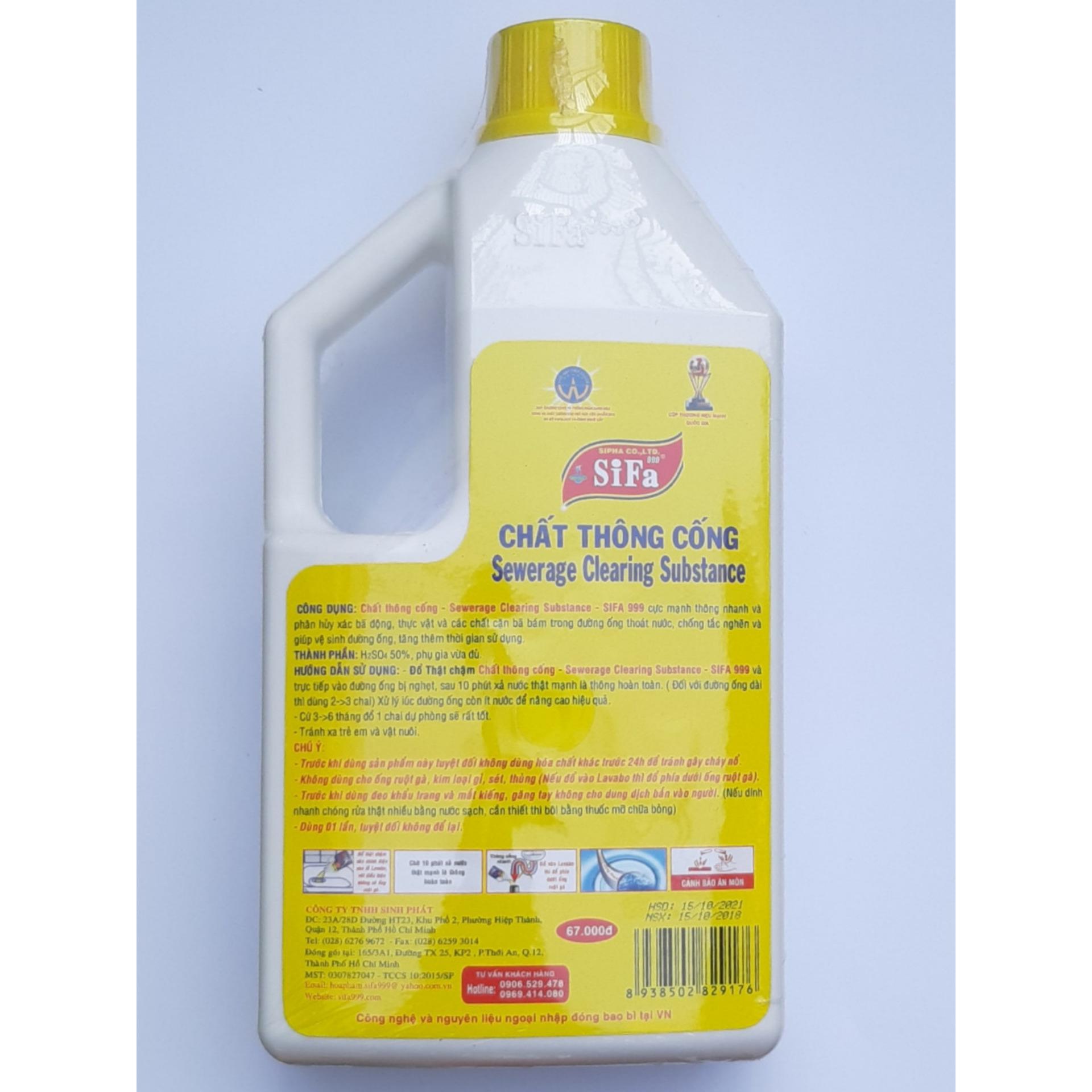 Chất thông tắc cống chống hôi Siêu mạnh 5 phút 1400g Sifa