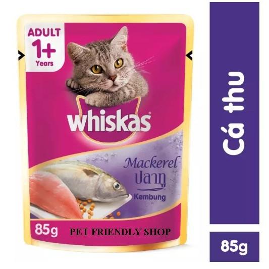 Pate cho mèo lớn whiskas 85g (sẽ giao ngẫu nhiên nếu hết vị)