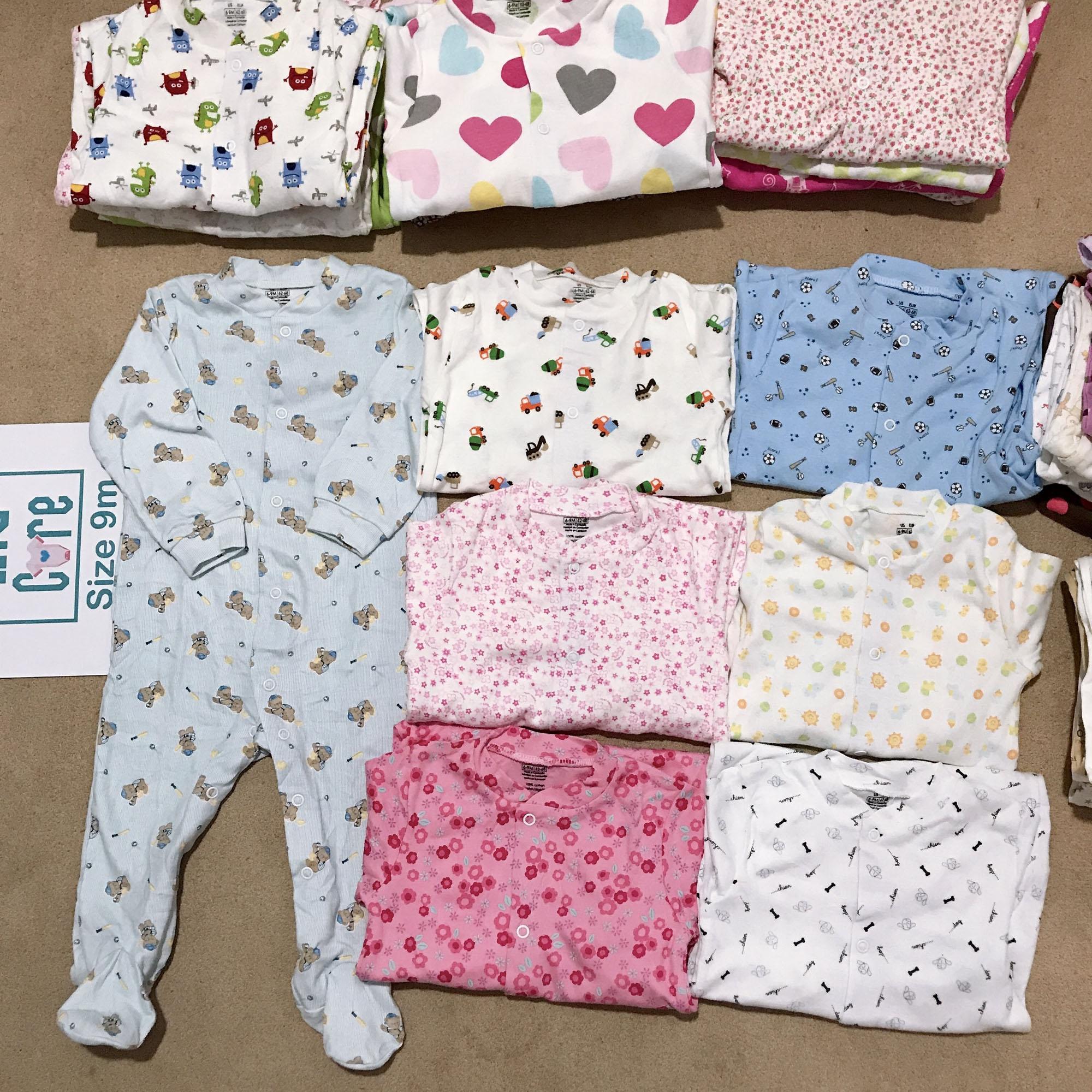 Combo 3 Bodysuit liền vớ Geogre cho BÉ TRAI 3-9M (giao ngẫu nhiên)