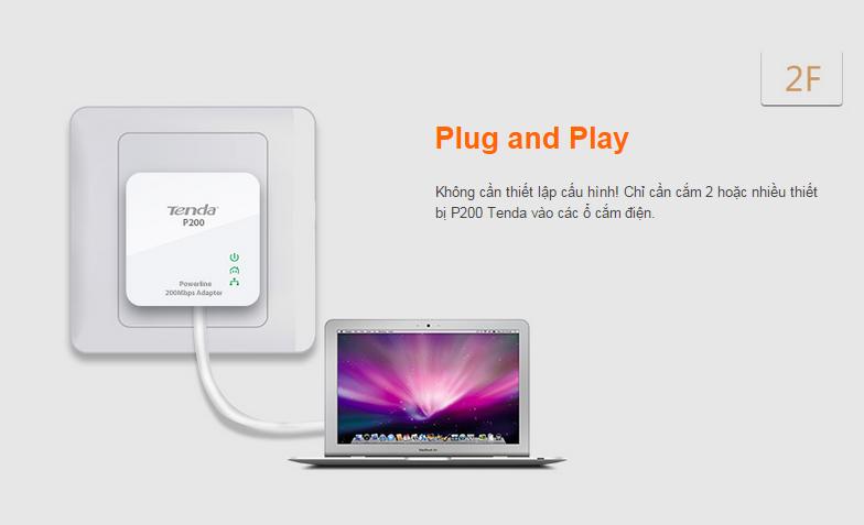 Tenda P200 200Mbps PowerLine