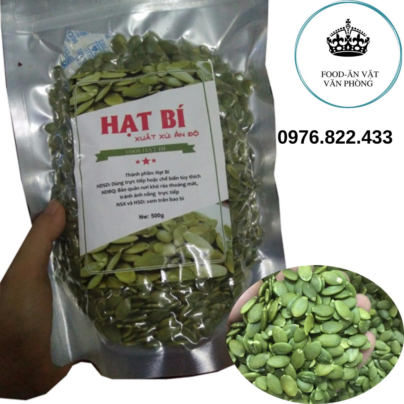 500gr nhân bí xanh ấn độ