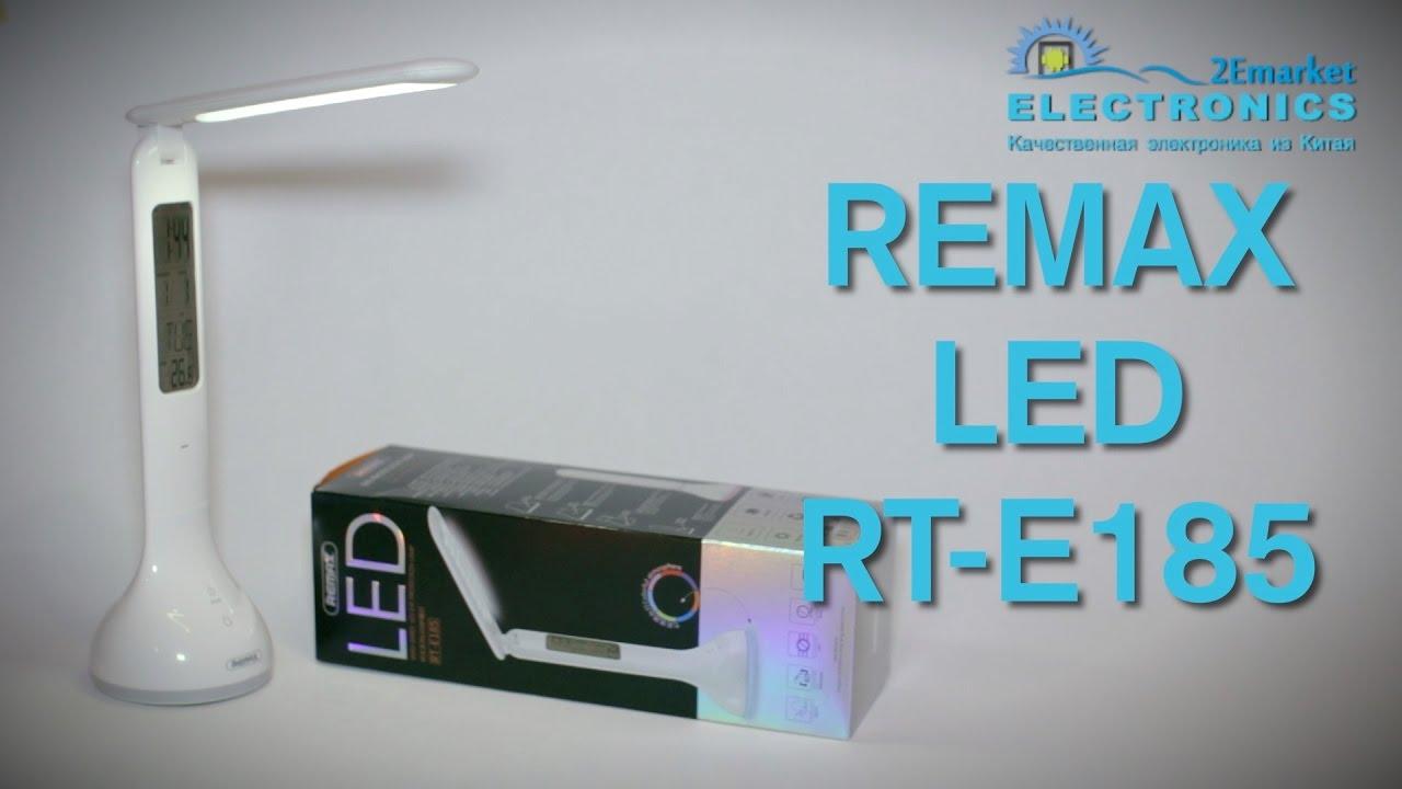 Đèn học thông minh tích điện chống cận để bàn có hiển thị giờ, ngày tháng, nhiệt độ  Remax E185