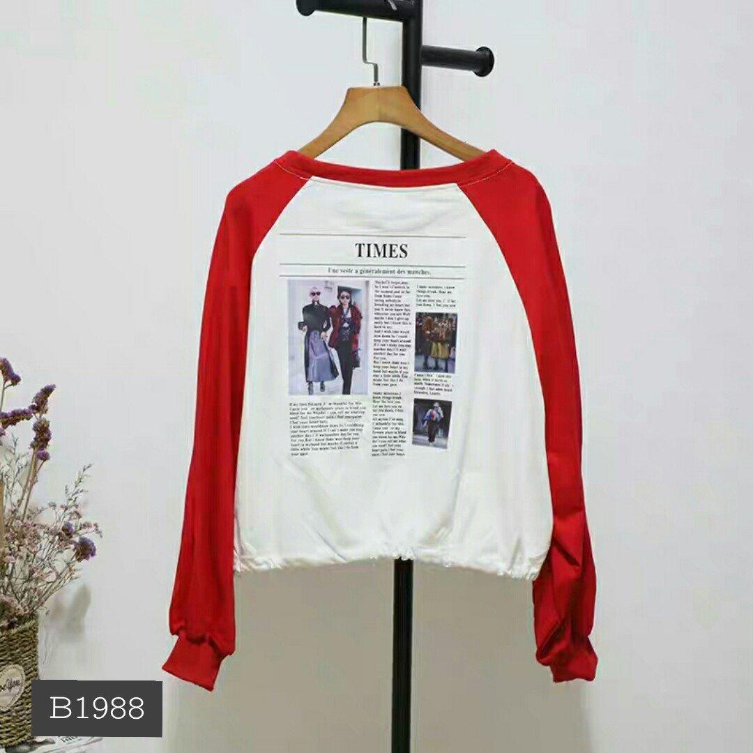 [HCM]Áo thun Croptop tay dài from rộng cực đẹp BEE02