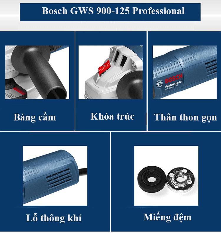 5\" (125mm) Máy mài góc Bosch GWS 900-125