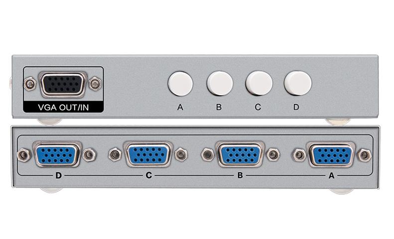 Bộ chia tín hiệu VGA 4 vào 1 ra Dtech DT-7034