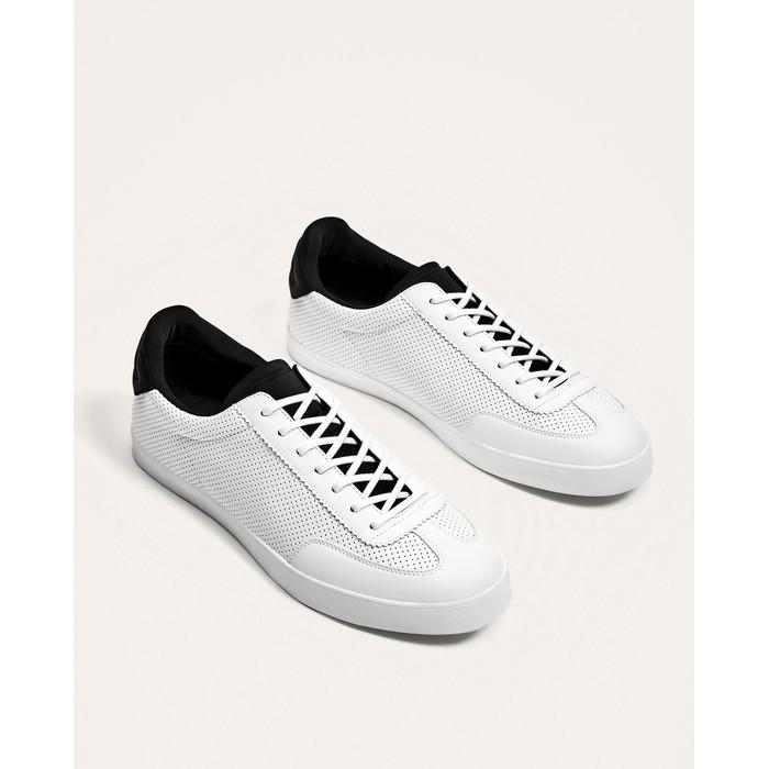 Giày nam ZARA Micro-perforated sneakers xuất xịn