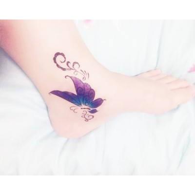 Combo 6 tấm hình xăm dán bướm 10x6cm- mua 2 combo tặng bắp tay mini 10x20cm