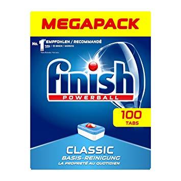 Viên Rửa Chén Bát Finish 100 Viên (Bột Rửa Ly Somat,Muối Rửa Bát Alio) Dùng Cho Máy Rửa