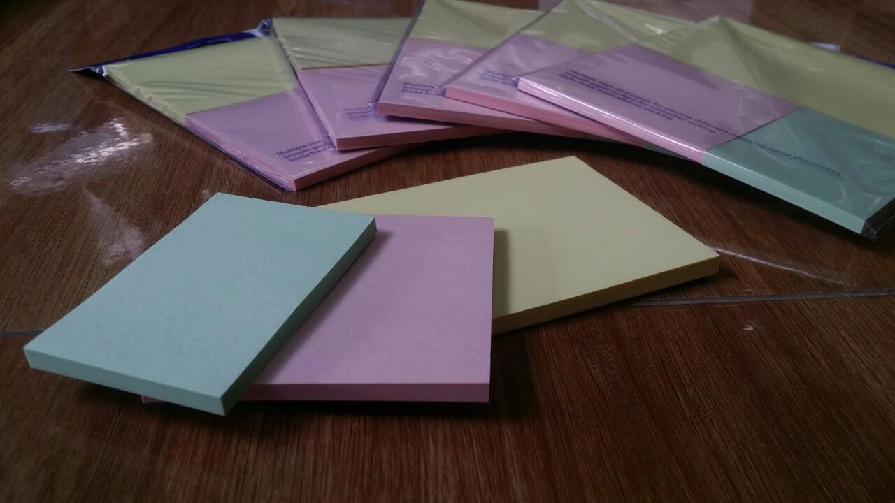 Giấy Note Double A (3 màu dịu)