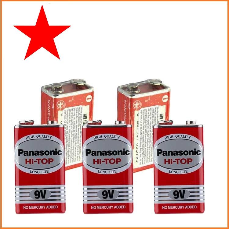 Combo 2 Vỉ Pin 9V, Pin Vuông Panasonic Cacbon (1 vỉ 1 viên)