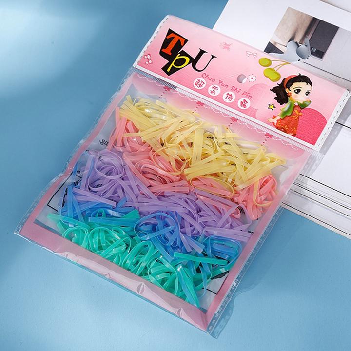 Bộ 100 thun buộc tóc Uniband – nịt buộc tóc