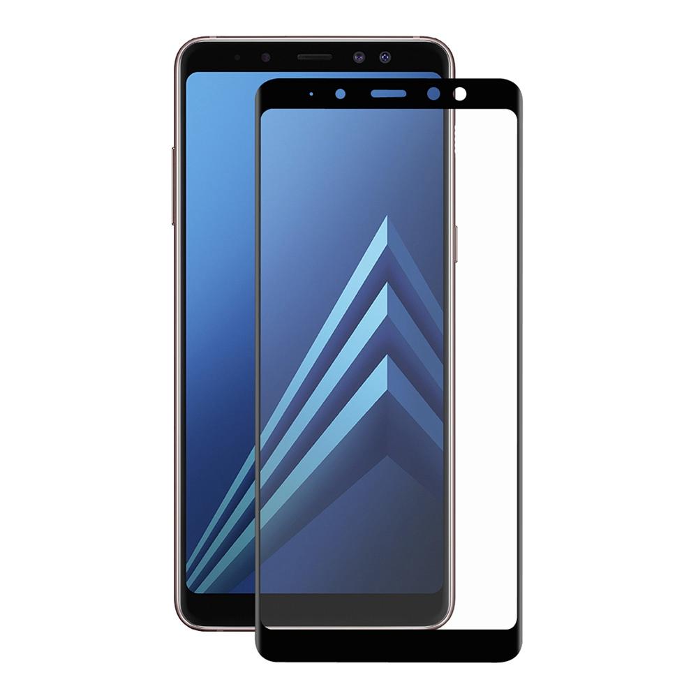 Kính cường lực Samsung A8+ / A8 Plus 2018 Đen (Full Màn, Full Keo)
