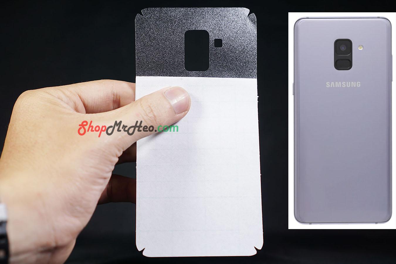 [HCM]Bộ 3 Skin Dán Mặt Lưng Vân 3D Samsung A8 Plus 2018 - A8+