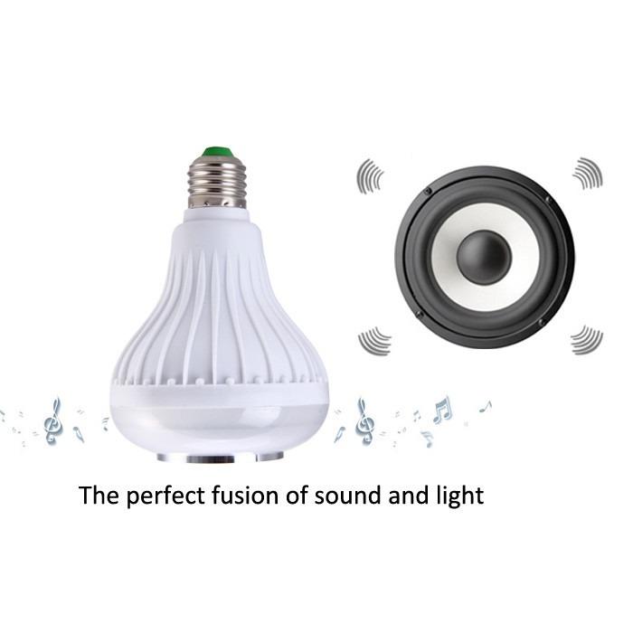 Loa bluetooth nghe nhạc kiêm bóng đèn đổi màu điểu khiển