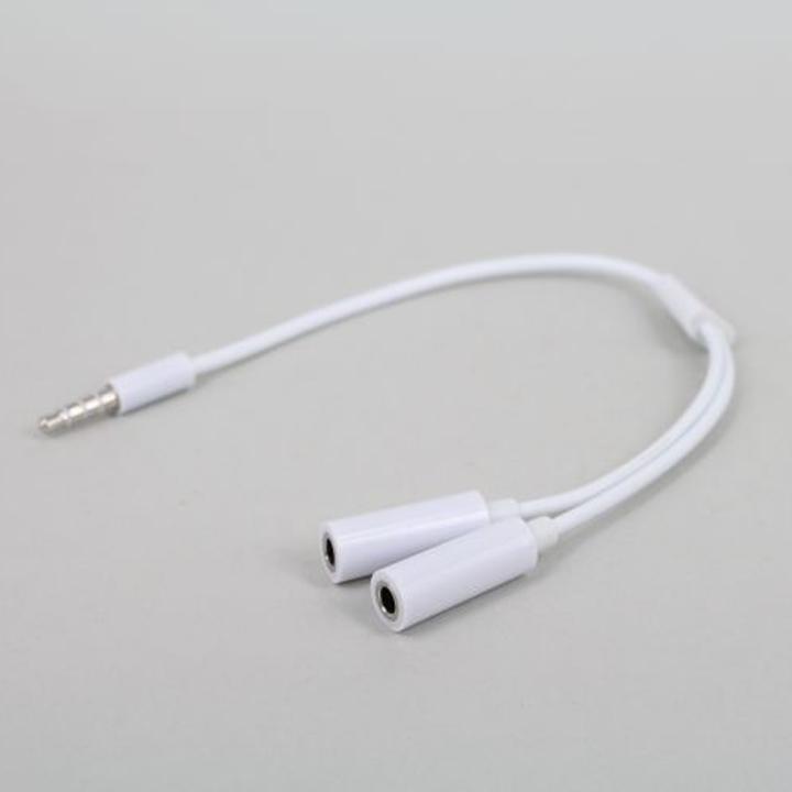 Cáp chia âm thanh jack 3.5mm dương ra 2 đầu 3.5mm âm