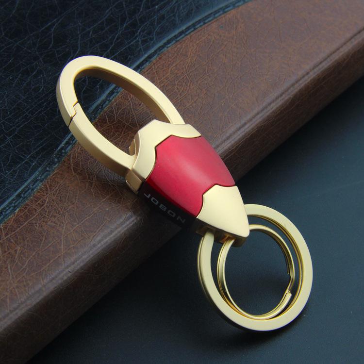 Móc Khóa Xe Hơi Cao Cấp Thương Hiệu Jobon Mã ZB-8733 Móc Khóa Hợp Kim Sang Trọng Cá Tính - Đỏ