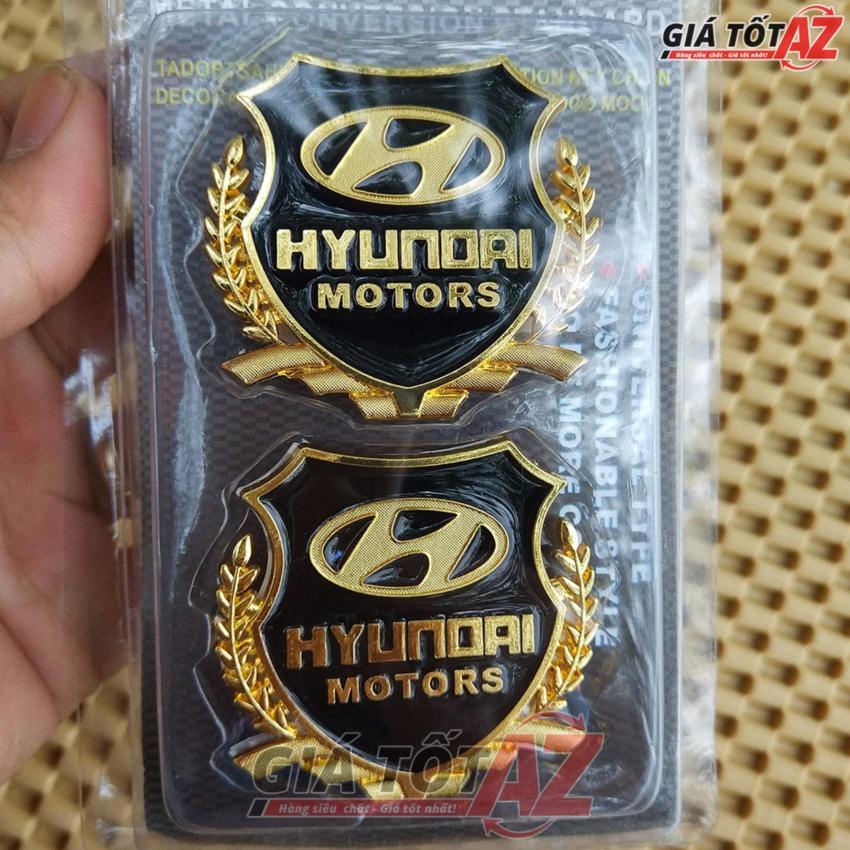 Huy hiệu logo bông lúa cho ô tô Huyndai