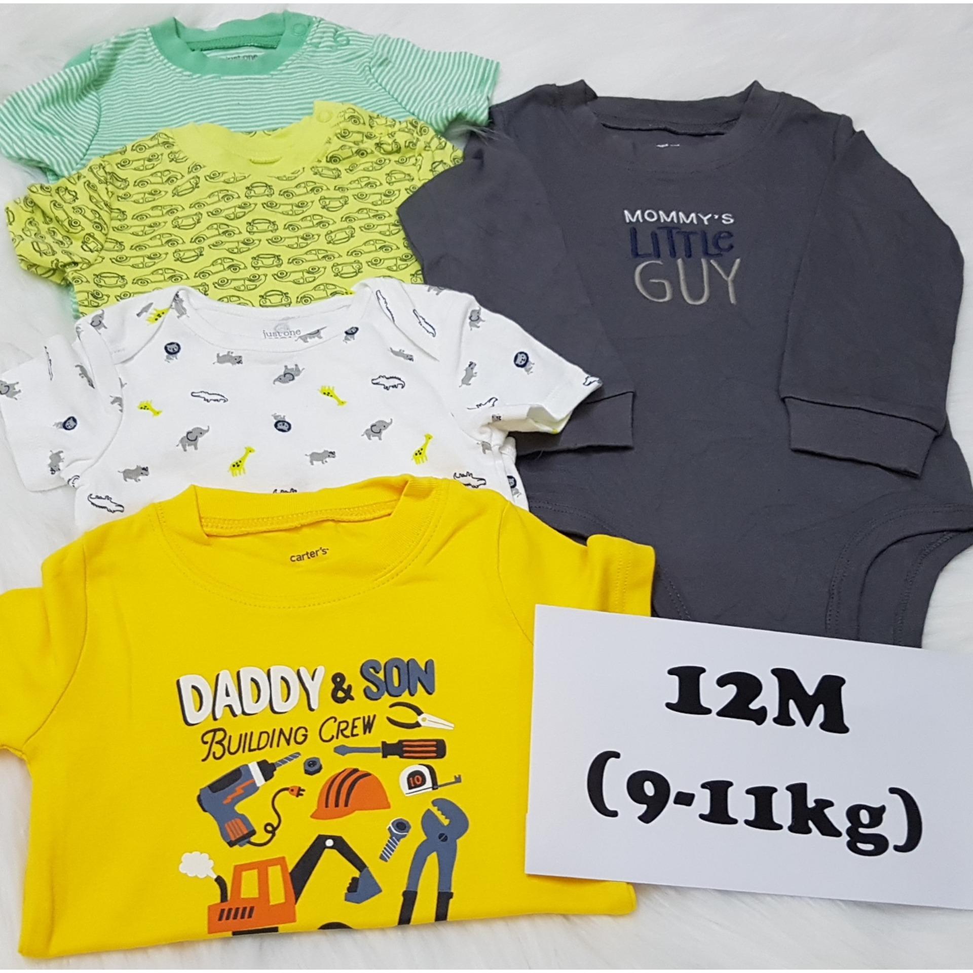 Set 5 áo liền quần bé trai