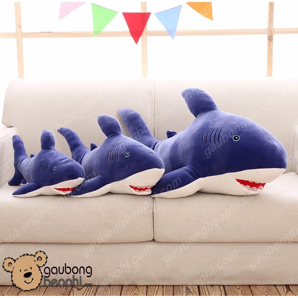 Cá mập bông size 60cm - gấu bông- thú nhồi bông