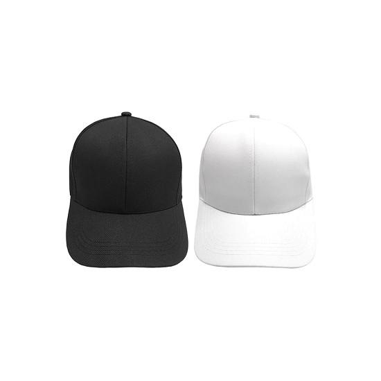 Combo 2 mũ lưỡi trai hàn quốc cá tính( đen - trắng )