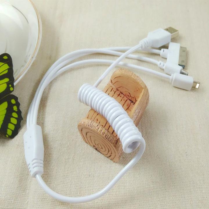 Cáp sạc điện thoại đa năng 3 đầu dây xoắn lò xo