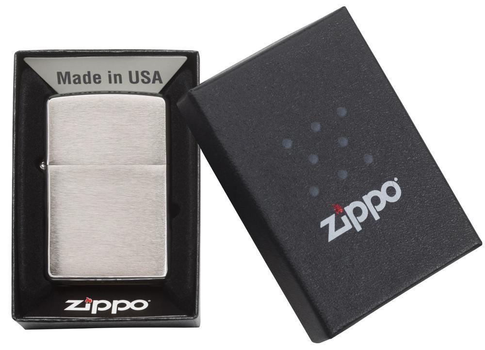 Hộp Quẹt Zippo Armor Brushed Chrome 162