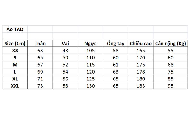 Áo TAD da cá mập - Màu Rằn ri đủ size tặng patch dán trị giá 40k