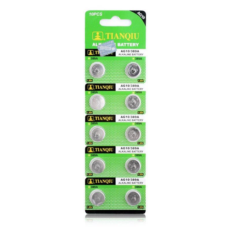 [ 1 VỈ 10 VIÊN ] Pin nút áo AG10 1.5V - 000145