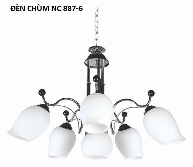 đèn chùm cổ điển Ø600 NC887-6 TẶNG BÓNG LED