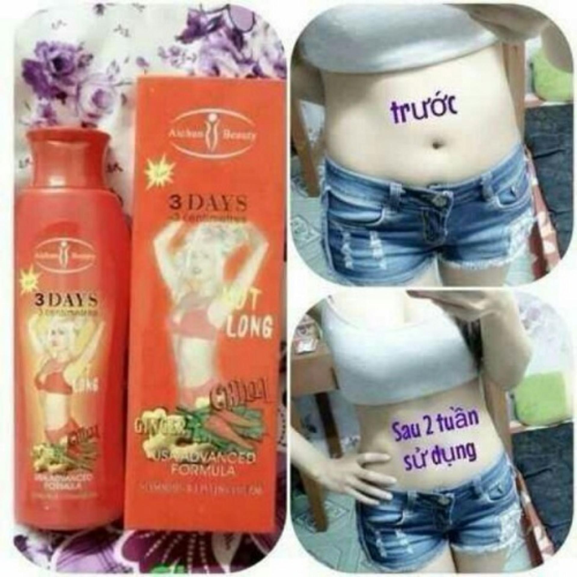 [HCM]Kem Tan Mỡ Bụng Gừng Ớt 3DAYS Thái Lan 200ml