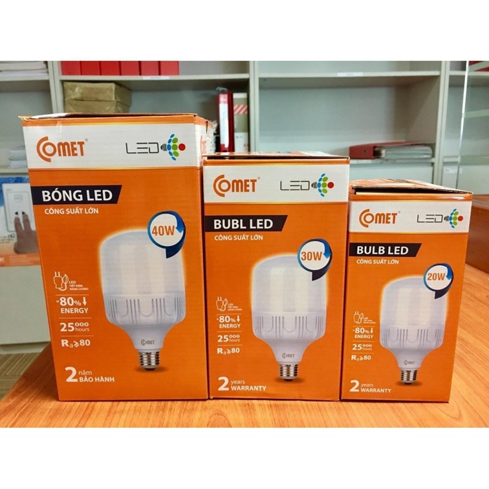 Bộ 2 Bóng Đèn LED bulb COMET CB13H-20D công suất 20W (Ánh sáng trắng)