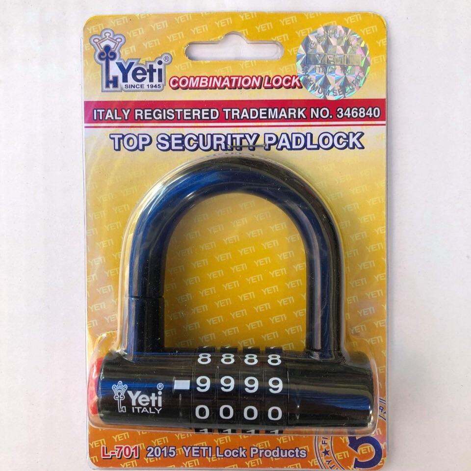 Khóa số chữ U Yeti (mã số tự chọn)
