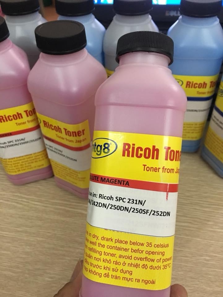 Bộ 4 chai mực đổ Ricoh Spc 240DN/242DN/250DN/340DN ( Xanh đỏ đen vàng)