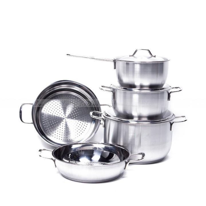 BỘ NỒI 5 INOX 3 ĐÁY FIVESTAR NẮP INOX-NỒI-BỘ NỒI