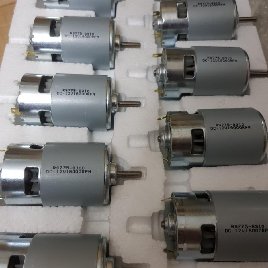 Motor 12v 775 công suất 150w tốc độ 18000 vòng ( 2 Đầu Bạc Đạn)
